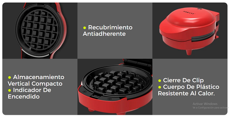 Miniatura 3 de Waflera Eléctrica 5 en 1 Sokany